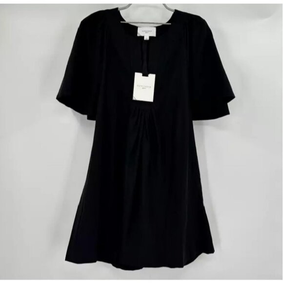 Pomander Place by Tuckernuck Black Finley Flutter Sleeve Dress sz M NWT Mini - Picture 2 of 7